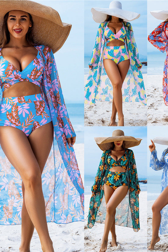 Mingyi Fashionable High-End Sexy Women's Swimwear Three-Piece Bikini Set 