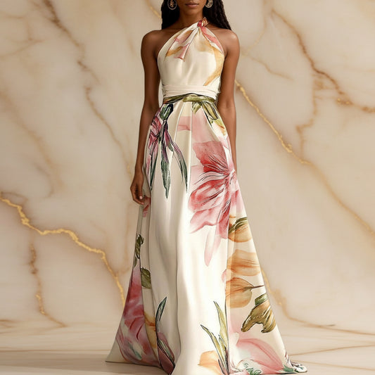One shoulder long dress 