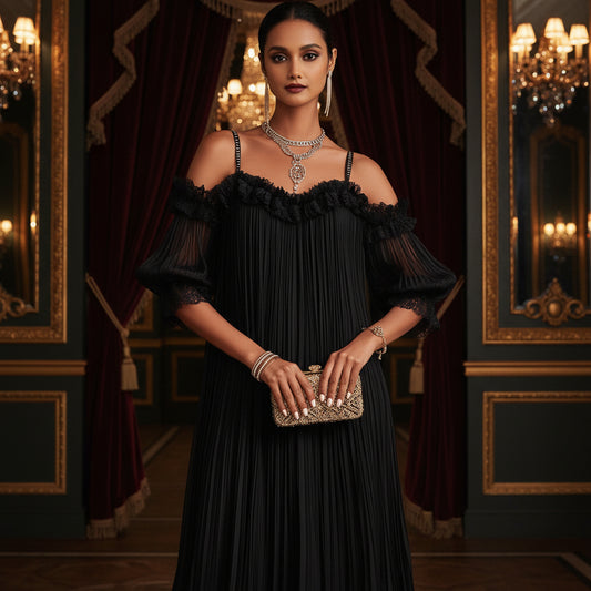 Sexy Sheer Lace Spliced Strap Solid Color Backless Dress 