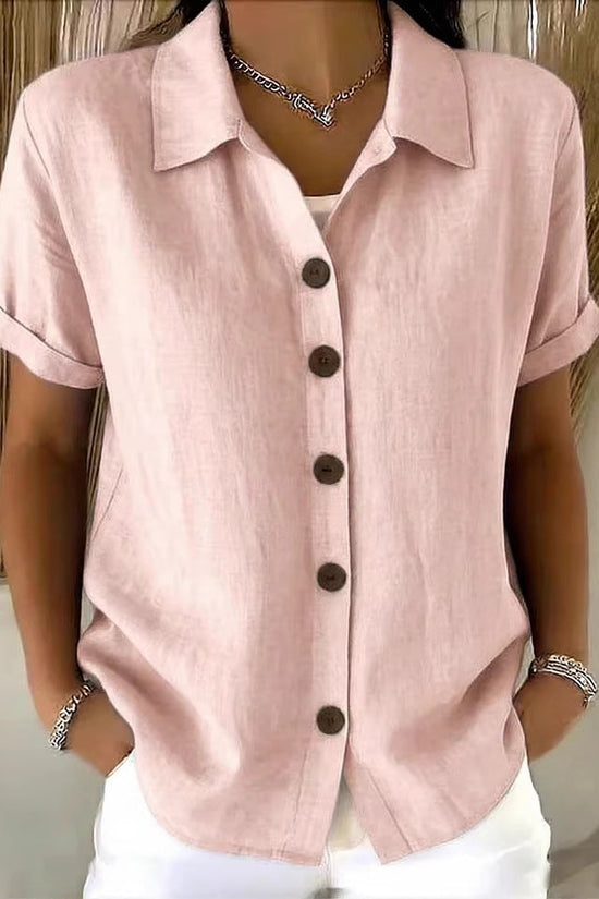 Collar short sleeved top 