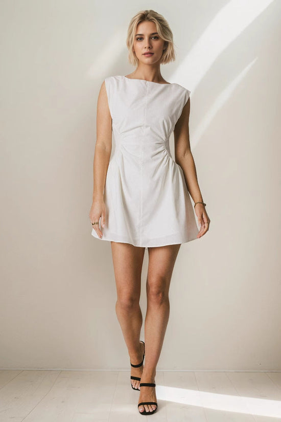Solid color slim fit dress 