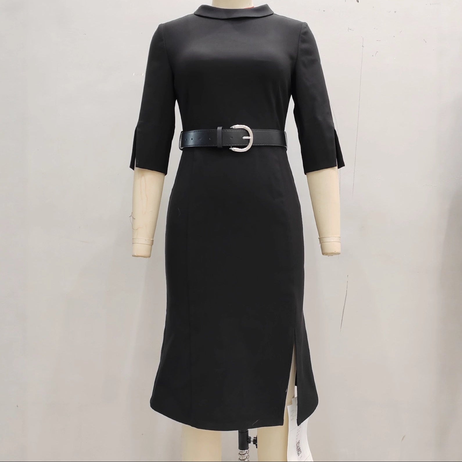 Mid waist cinched women's dress 