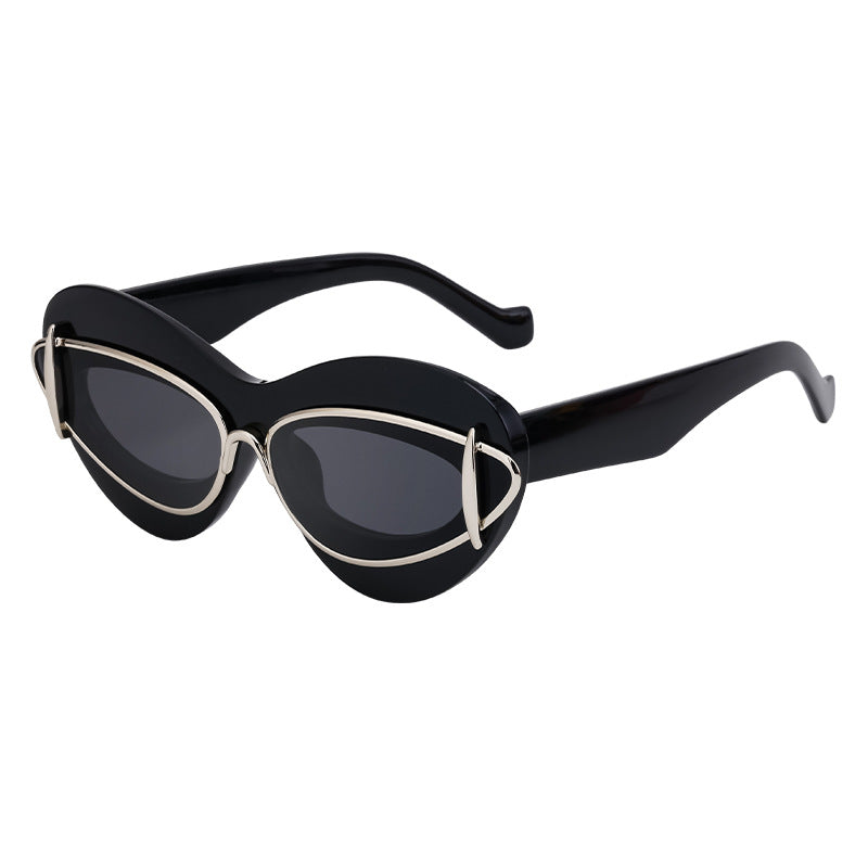 New  Fashion Cat-Eye Sunglasses for Women, Y2K Small Frame Sun Glasses, Trendy Driving Shades 