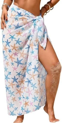 White starfish print