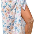  White starfish print