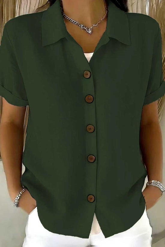 Collar short sleeved top 