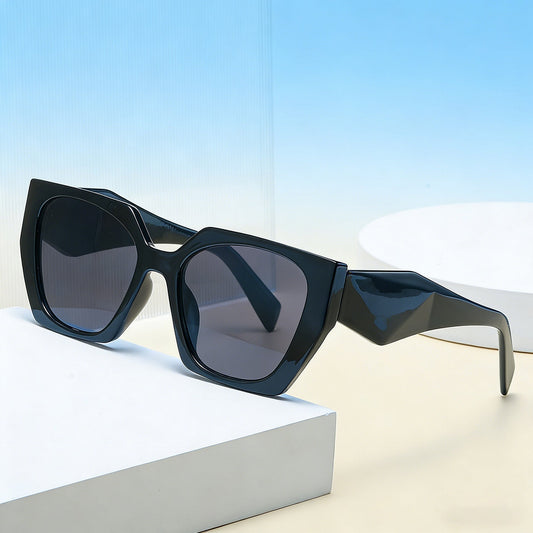 Fashion Cat Eye Wide Temple Sunglasses for Women, High-End  Full Frame Sun Glasses, Designer Style Eyewear 