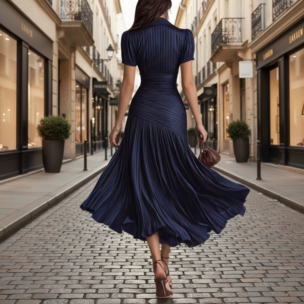 Striped patchwork dress 