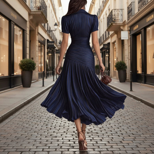 Striped patchwork dress 
