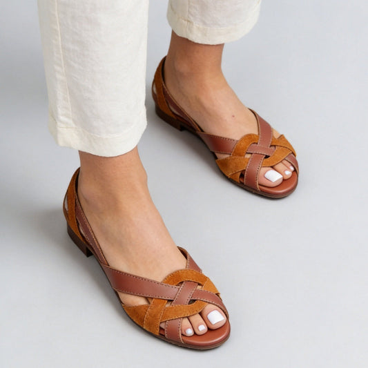 Made to order ships in 3–5 days Hollow-out Birdcage Flat Sole Breathable Mesh Sandals Beach Shoes 