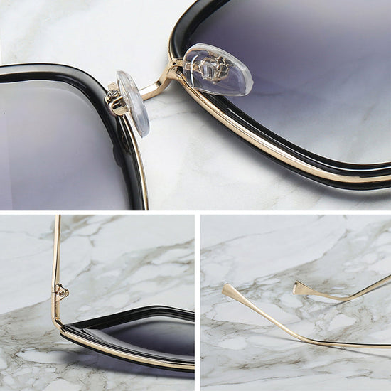 Big Cat Eye Sunglasses Women Black Mirror Sun Glasses eprolo