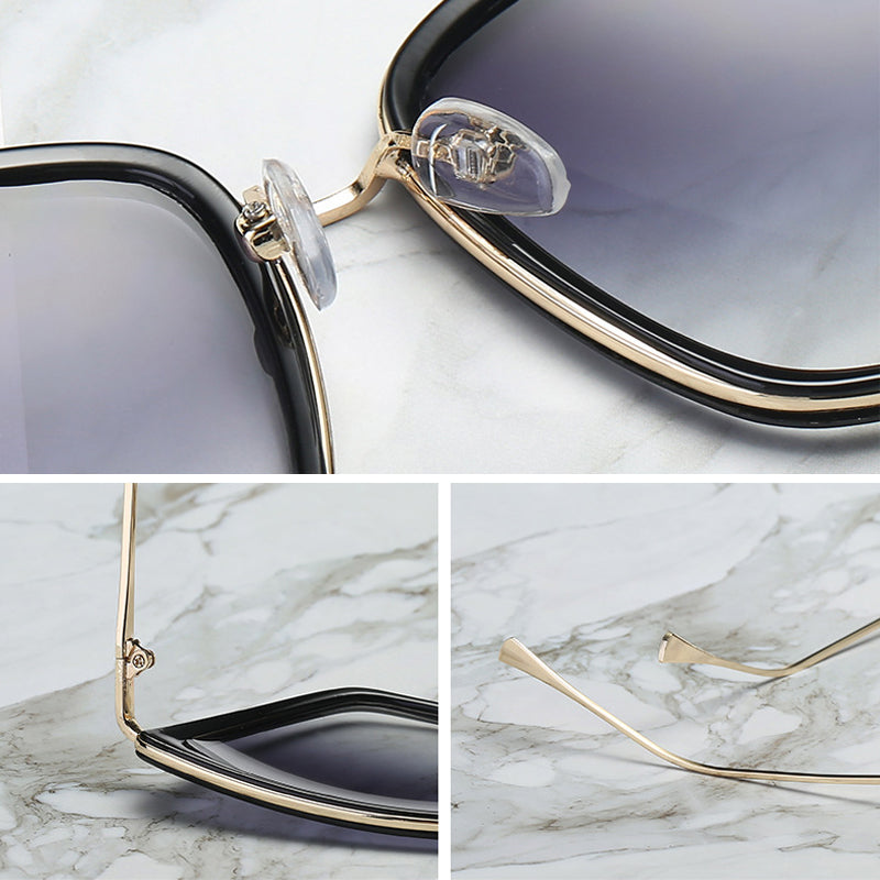 Big Cat Eye Sunglasses Women Black Mirror Sun Glasses eprolo