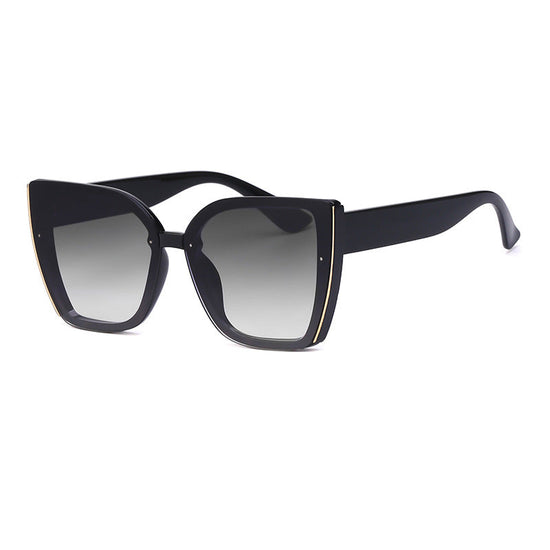 Fashion Cat-Eye Oversized Sunglasses for Women, UV Protection Trendy Sunglasses 