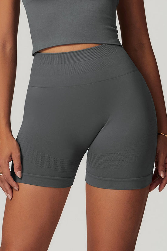 Tight high waisted yoga shorts 