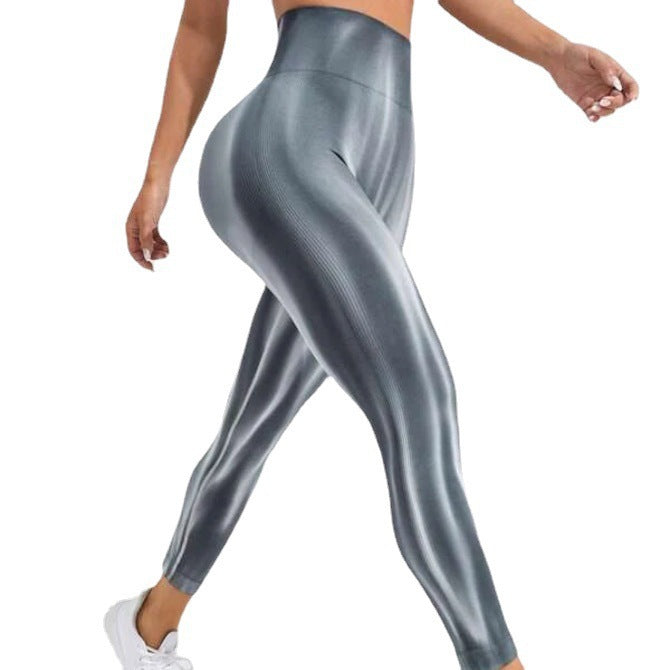 Dyed Aurora High-Waisted Seamless Yoga Pants Tummy Control Fitted Workout Leggings Fitness Pants 