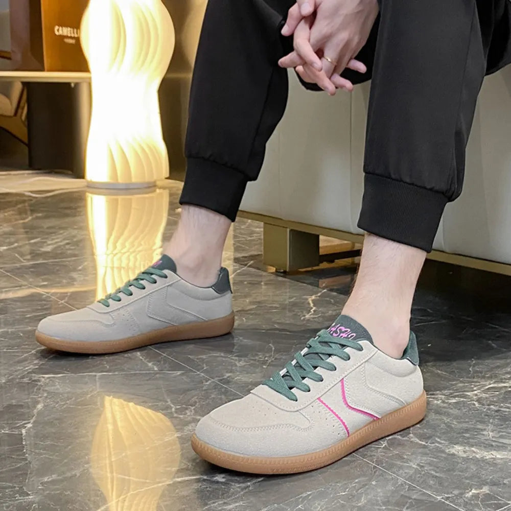 Round Toe Lace Up Sneakers 