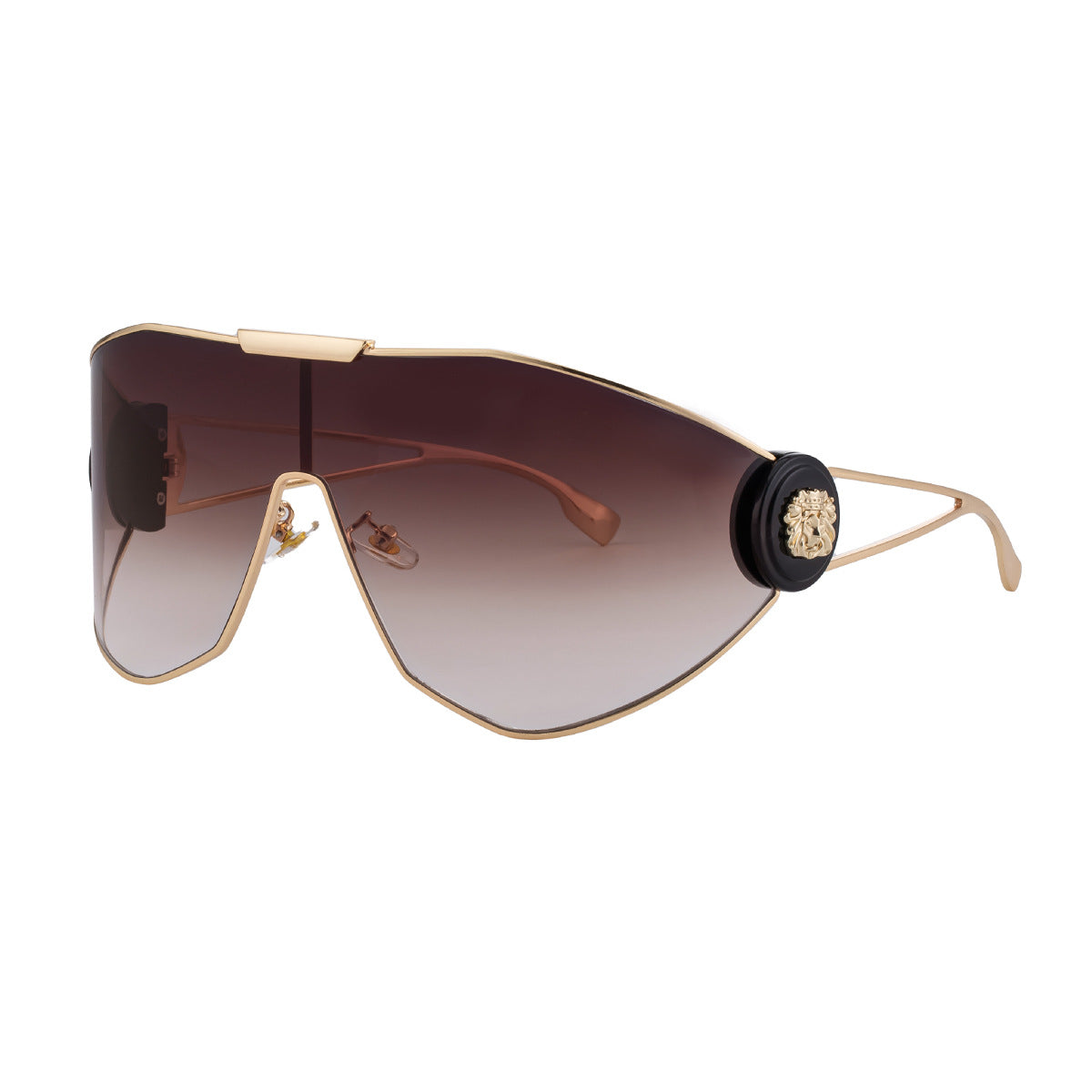 New FashionStyle Full-Frame Sports Sunglasses for Women, Integrated Lens, Outdoor Cycling UV Protection 