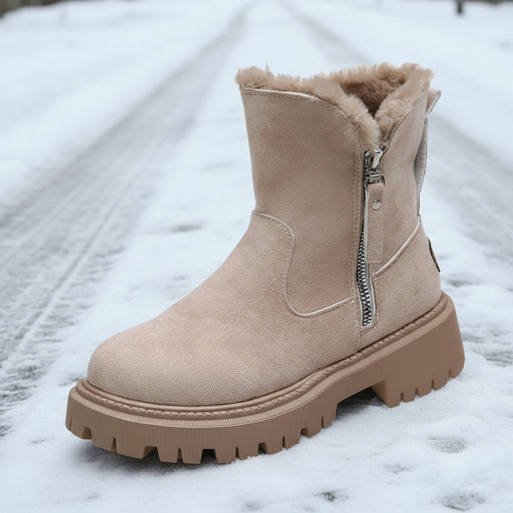 Snow Boots Velvet Warm Cotton Shoes Plus Size CJ