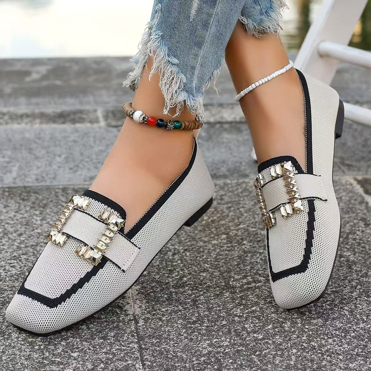 Vintage Suede Round Head Spring Loafers Gommino CJ