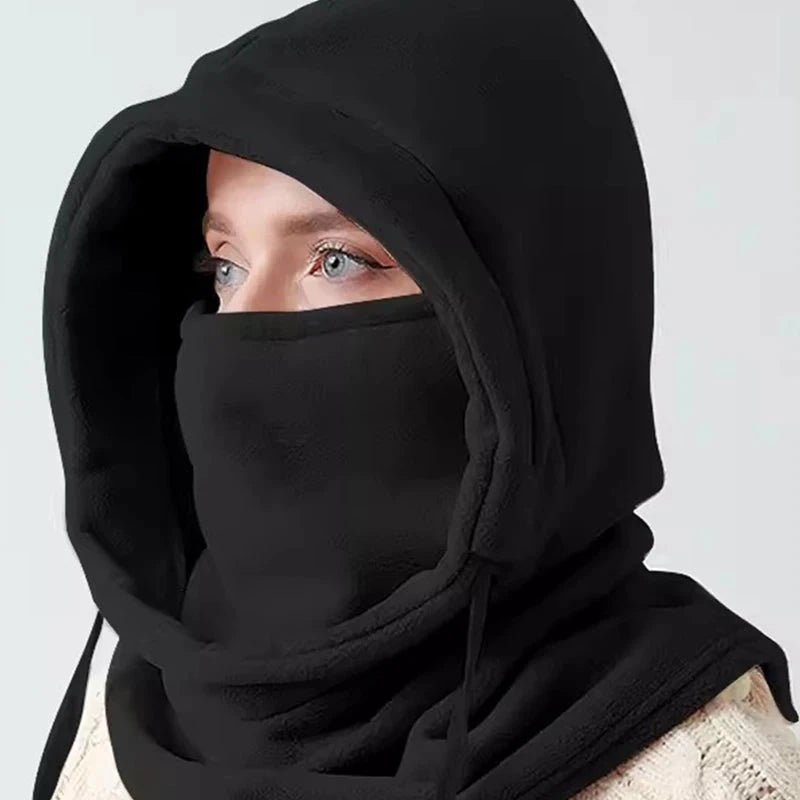 Winter Thermal Neck Warmer Outdoor Fleece Balaclava Scarf Skiing Face Mask Snood Hood Hat Windproof Keep Warm Cycling Cap New FitiqueFit
