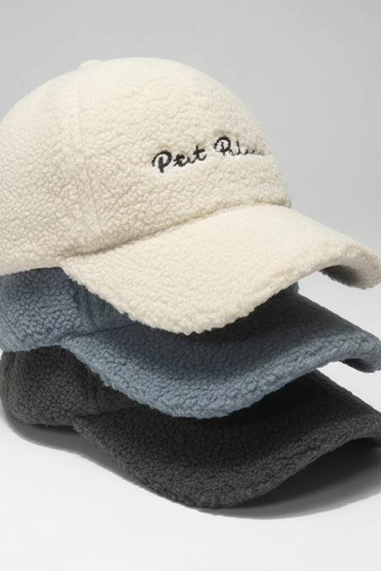New Lamb Wool Hat for Women Autumn and Winter Korean Style Warm Sun Hat Plush Baseball Cap Winter Baseball Cap FitiqueFit