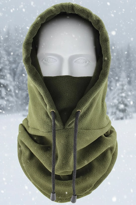 Winter Thermal Neck Warmer Outdoor Fleece Balaclava Scarf Skiing Face Mask Snood Hood Hat Windproof Keep Warm Cycling Cap New FitiqueFit