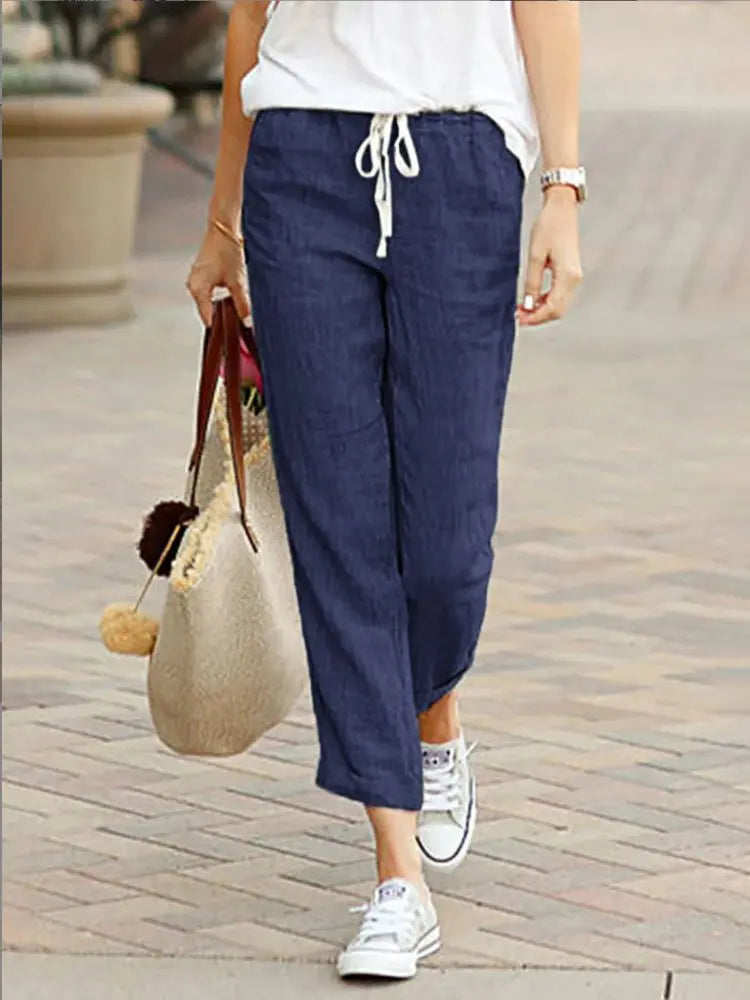 Cotton Y2K Wide Leg Pants – High Waist Streetwear Baggy Trousers FitiqueFit