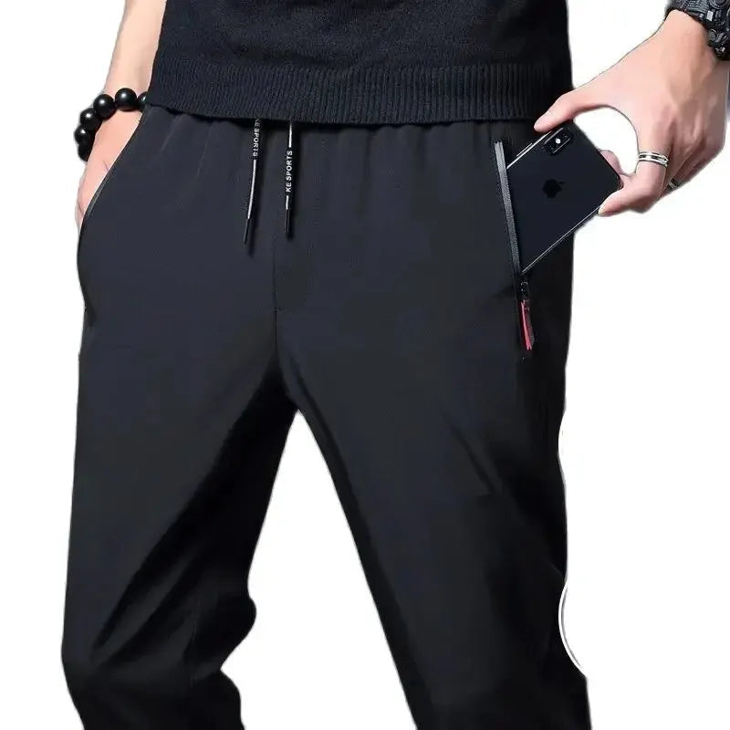 Men's Stretch Slim Fit Cargo Jogger Pants – Elastic Waist FitiqueFit