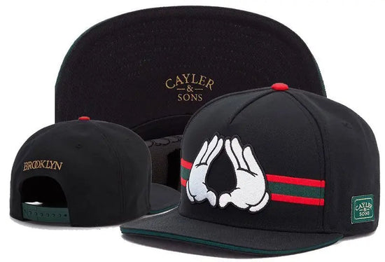 Skull Hand Snapback Hat – Flat Bill Adjustable Baseball Cap FitiqueFit