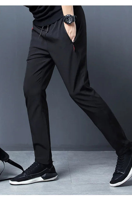 Men's Casual Pants Stretch Slim Fit Elastic Waist Jogger Korean Classic Blue Black Gray Male Brand Trousers Plus Size 4XL 5XL 