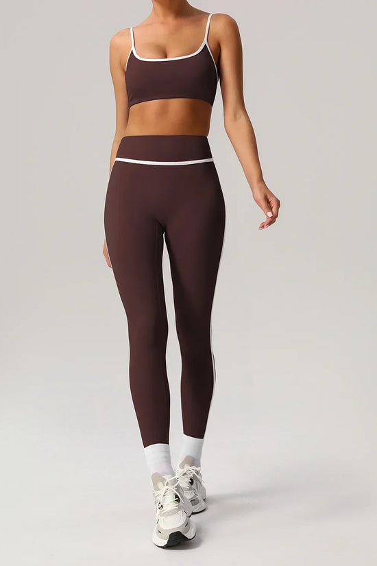 🖤 Seamless Yoga Set – High Waist, Hip-Lifting FitiqueFit