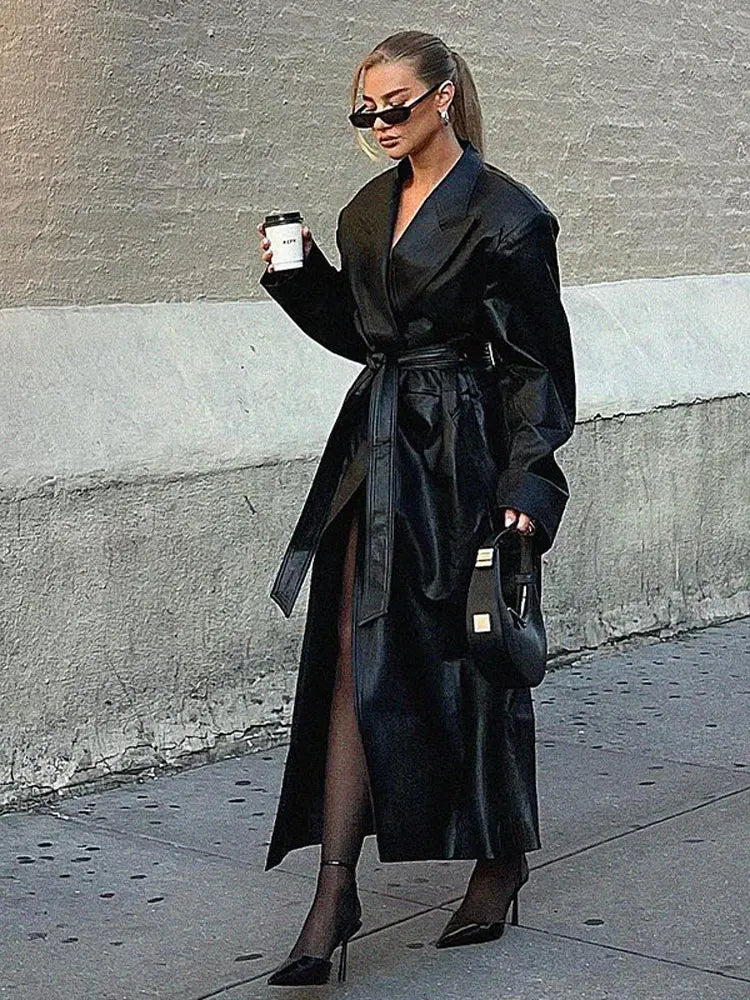 Women Fashion Long Leather Jackets | Diversi Fashion