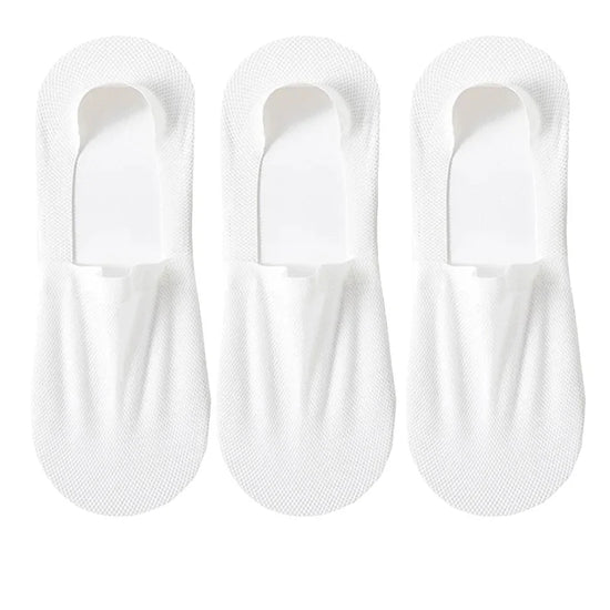 3-Pack Invisible Boat Socks – Breathable Low-Cut Socks 