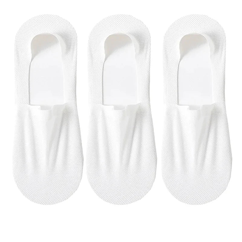 3-Pack Invisible Boat Socks – Breathable Low-Cut Socks 