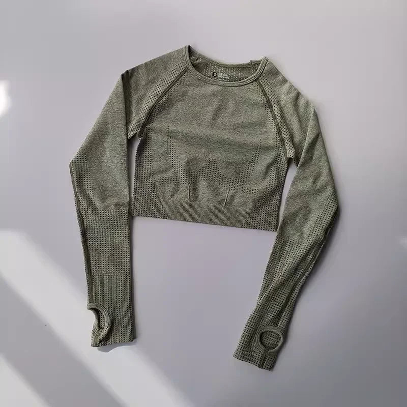 Seamless Yoga Crop Top for Women FitiqueFit