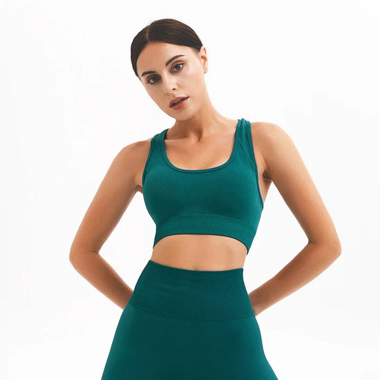 🏋️‍♀️ Women's Padded Sports Bra Tank Top FitiqueFit