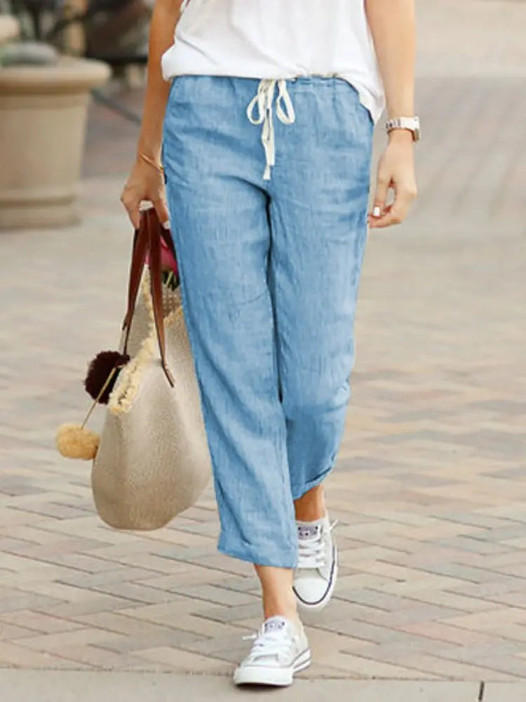 Cotton Y2K Wide Leg Pants – High Waist Streetwear Baggy Trousers FitiqueFit