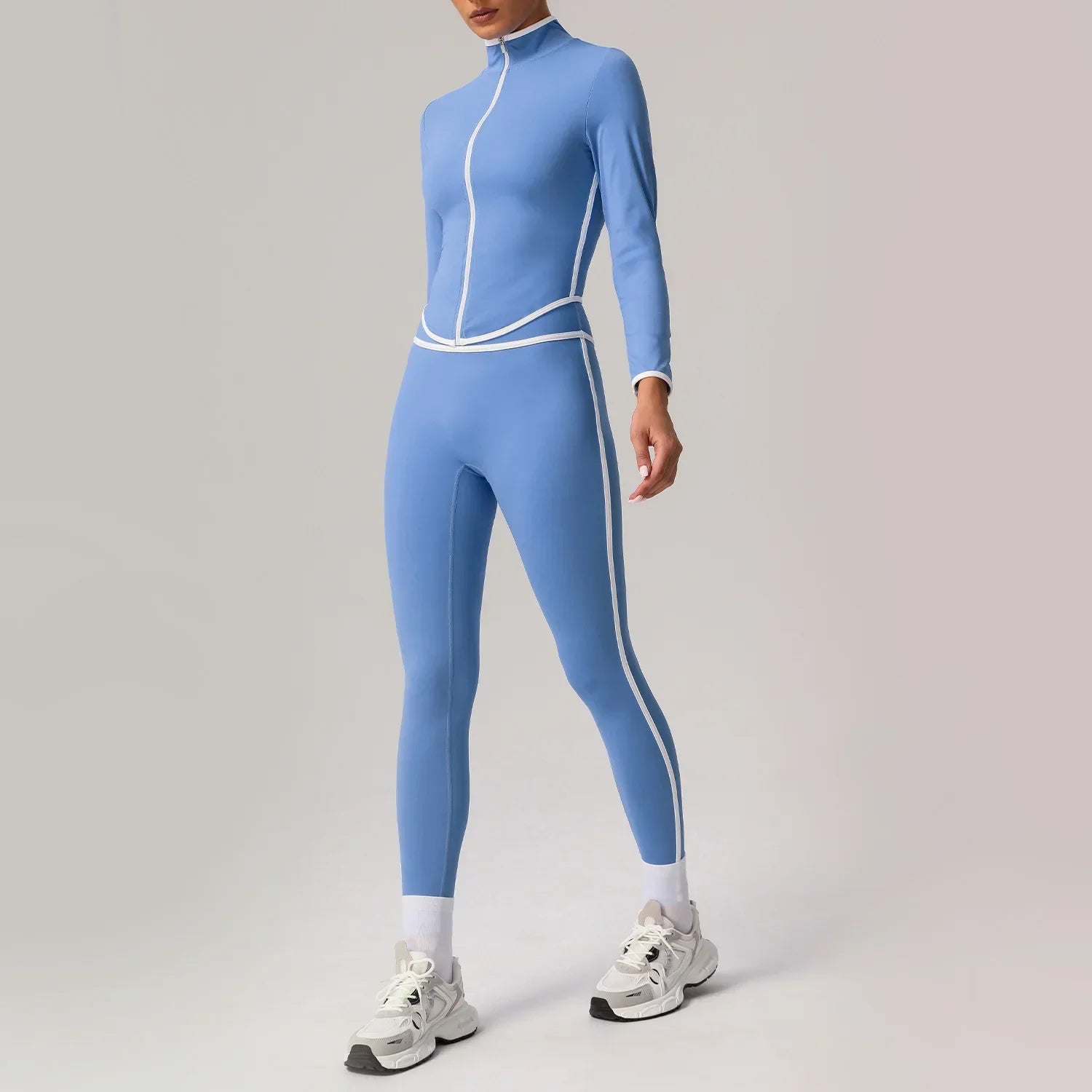 🖤 Seamless Yoga Set – High Waist, Hip-Lifting FitiqueFit