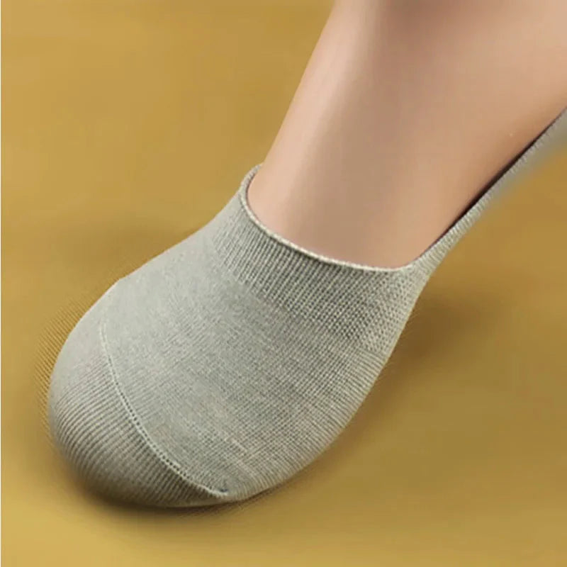 6-Pack Bamboo Invisible Low-Cut Socks | Breathable Boat Socks 