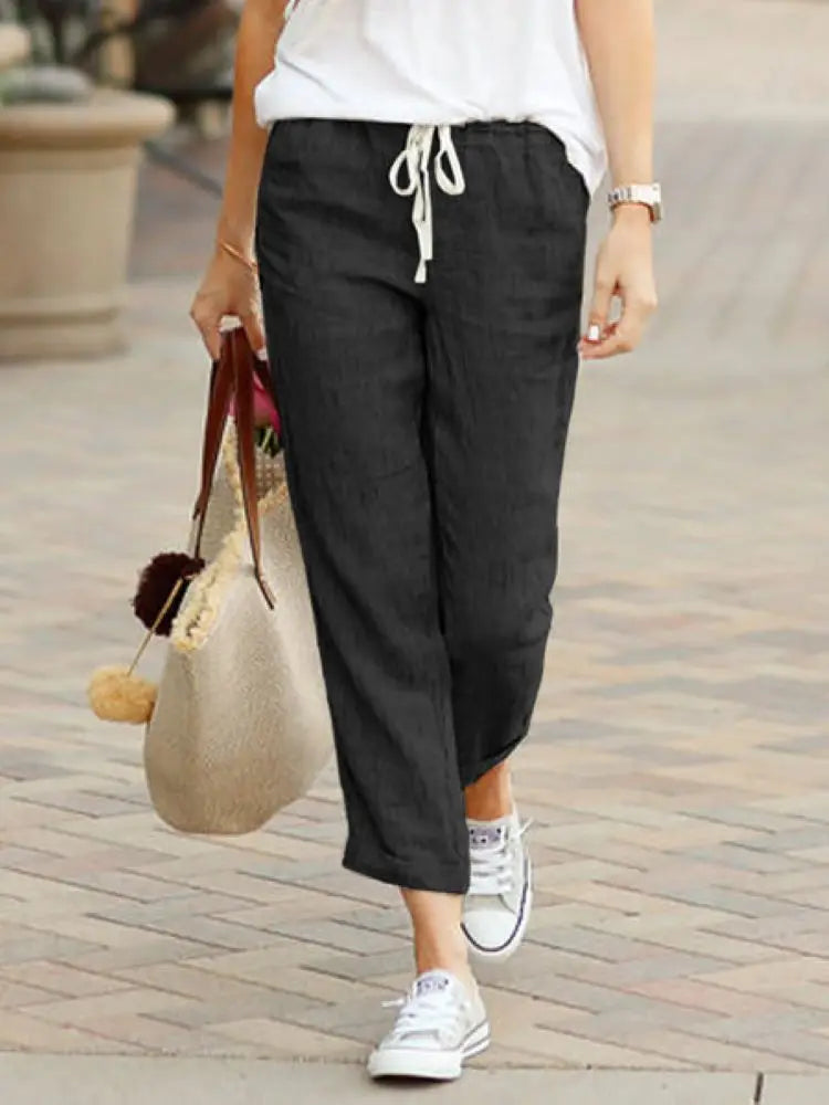 Cotton Y2K Wide Leg Pants – High Waist Streetwear Baggy Trousers FitiqueFit