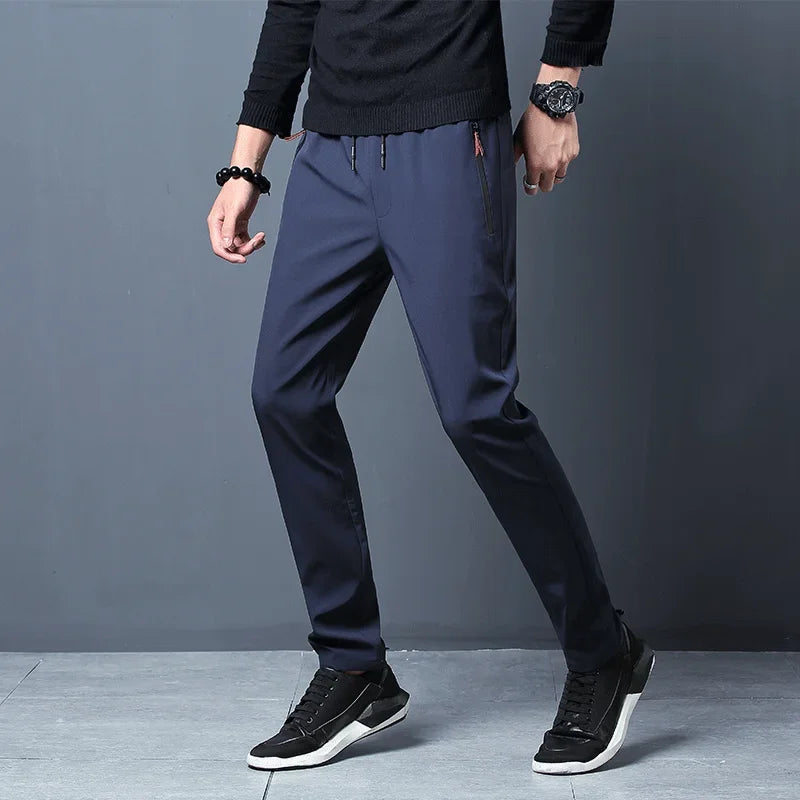 Men's Stretch Slim Fit Cargo Jogger Pants – Elastic Waist FitiqueFit
