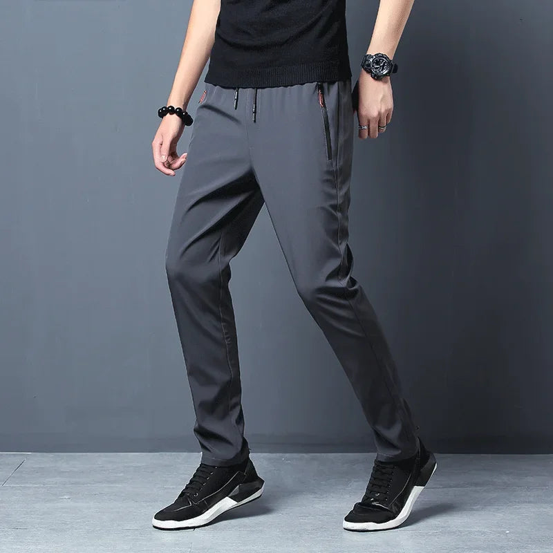 Men's Stretch Slim Fit Cargo Jogger Pants – Elastic Waist FitiqueFit