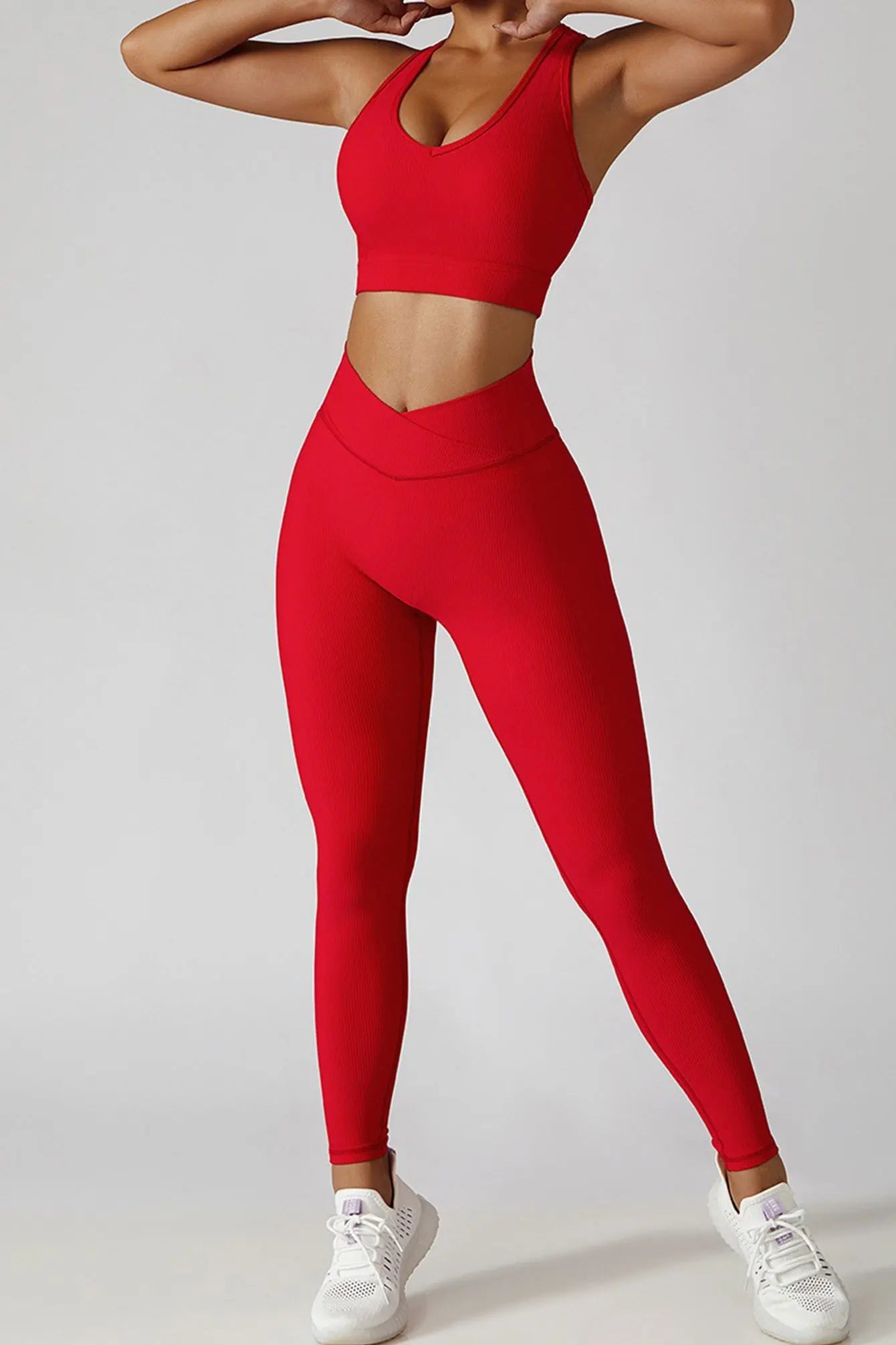 3-Piece Seamless Yoga Set – Jacket, Bra & Leggings FitiqueFit