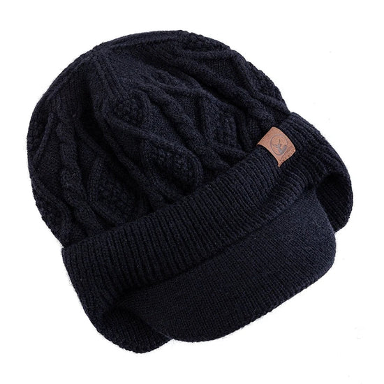 New Unisex Winter Hat Plush Fur Lined Warm Earflap Cap Stylish Soft Beanie Hat  Outdoor Thick Ski Sports Knitted Hat FitiqueFit