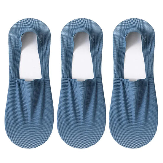 3-Pack Invisible Boat Socks – Breathable Low-Cut Socks 