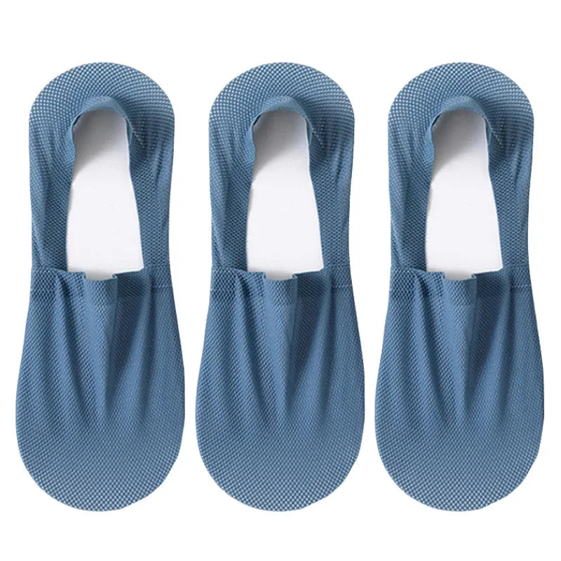 3-Pack Invisible Boat Socks – Breathable Low-Cut Socks 