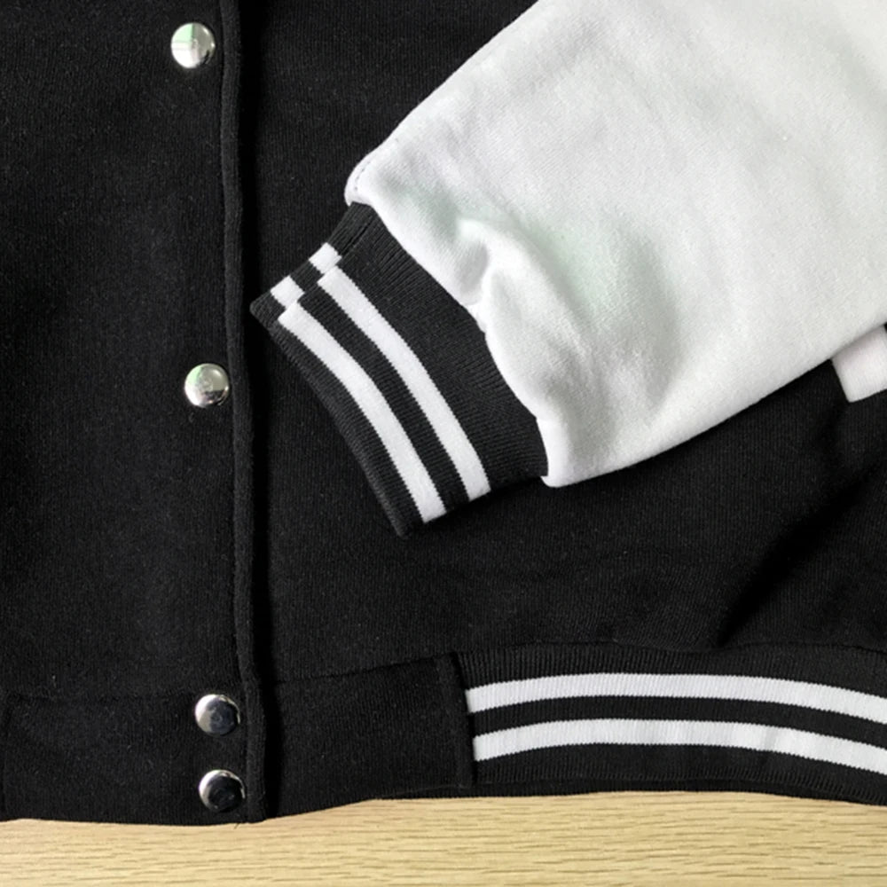 Solid Color Baseball Uniform Female Korean Button Overcoat Hip Hop Oversize Clothing Casual Fashion Fleece Women Jackets 