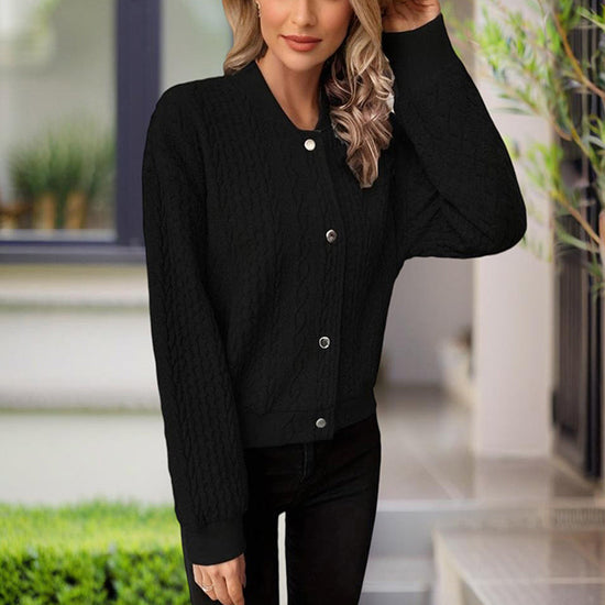 Ribbed Button-Up Knit Shacket CJ US