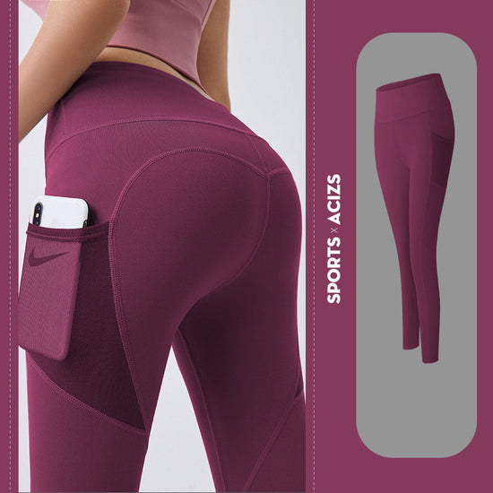 🧘‍♀️ Women's High-Waisted Yoga Leggings with Pockets FitiqueFit