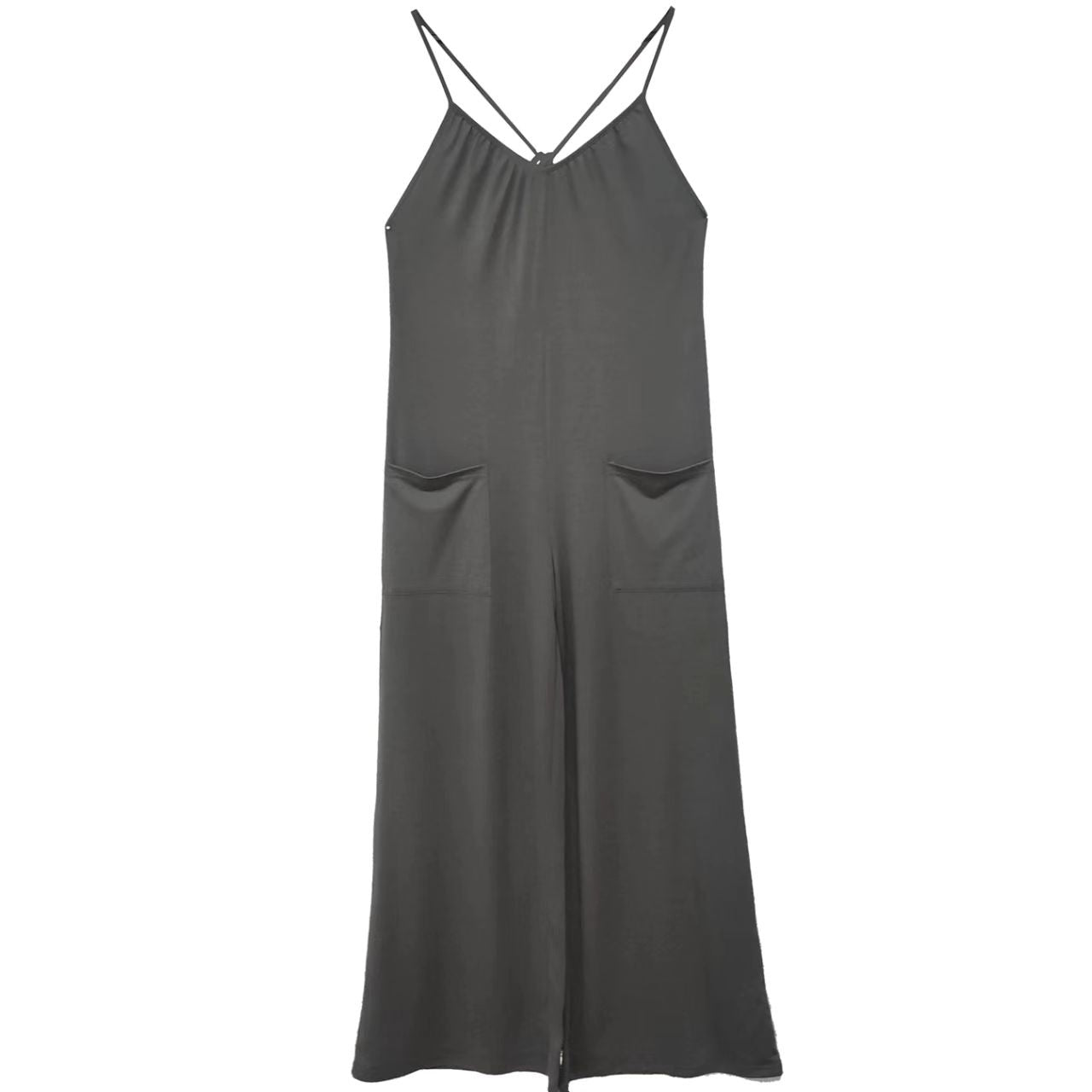 Women’s Pleated Chest Cross-Strap Jumpsuit CJ US